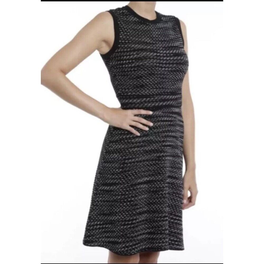 M Missoni Dress Black Space Dye Knit Women's Size 40 Small Office Siren